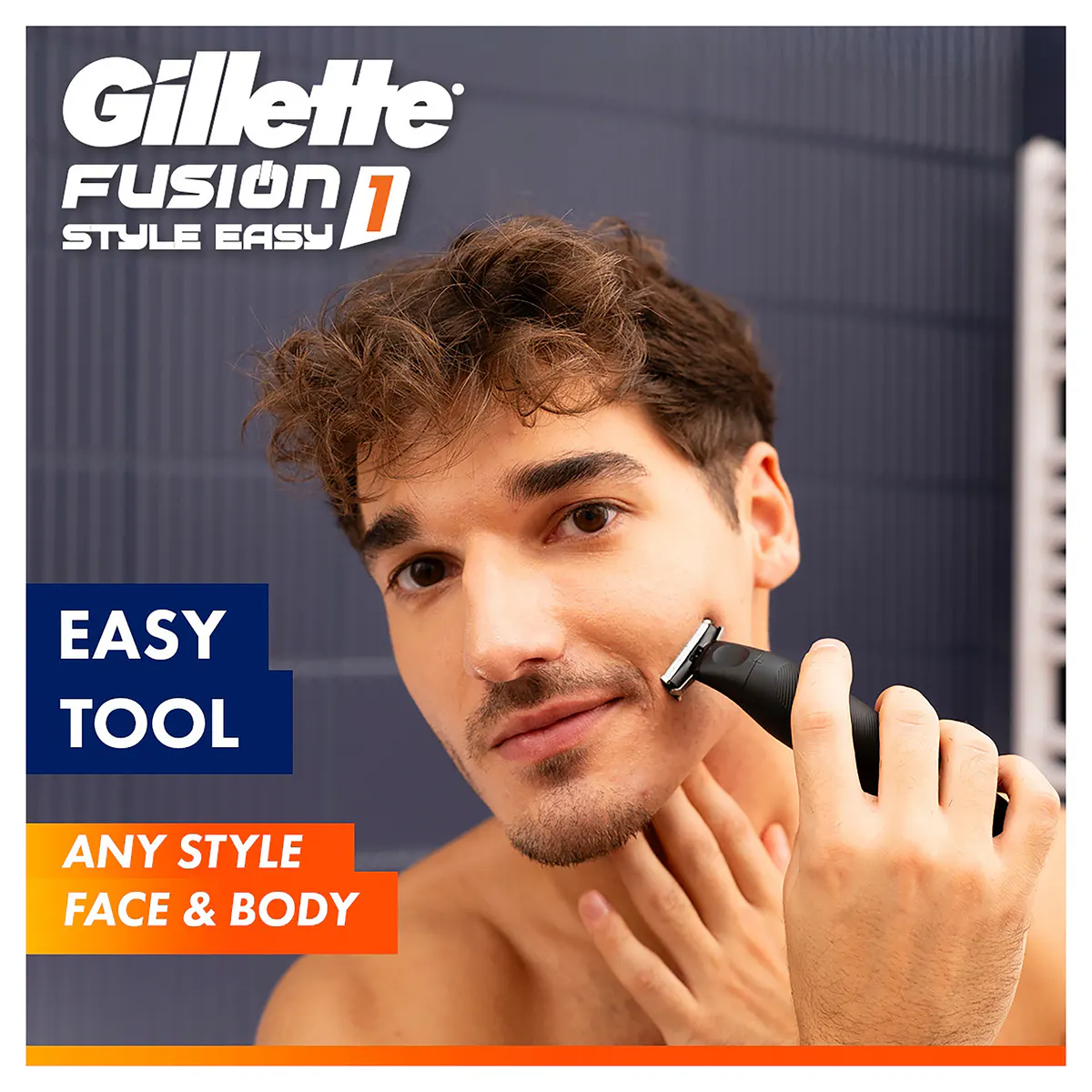 Gillette Fusion 1 Style Easy 4in1 FACE + BODY Trimmer + 4 Combs, view 4