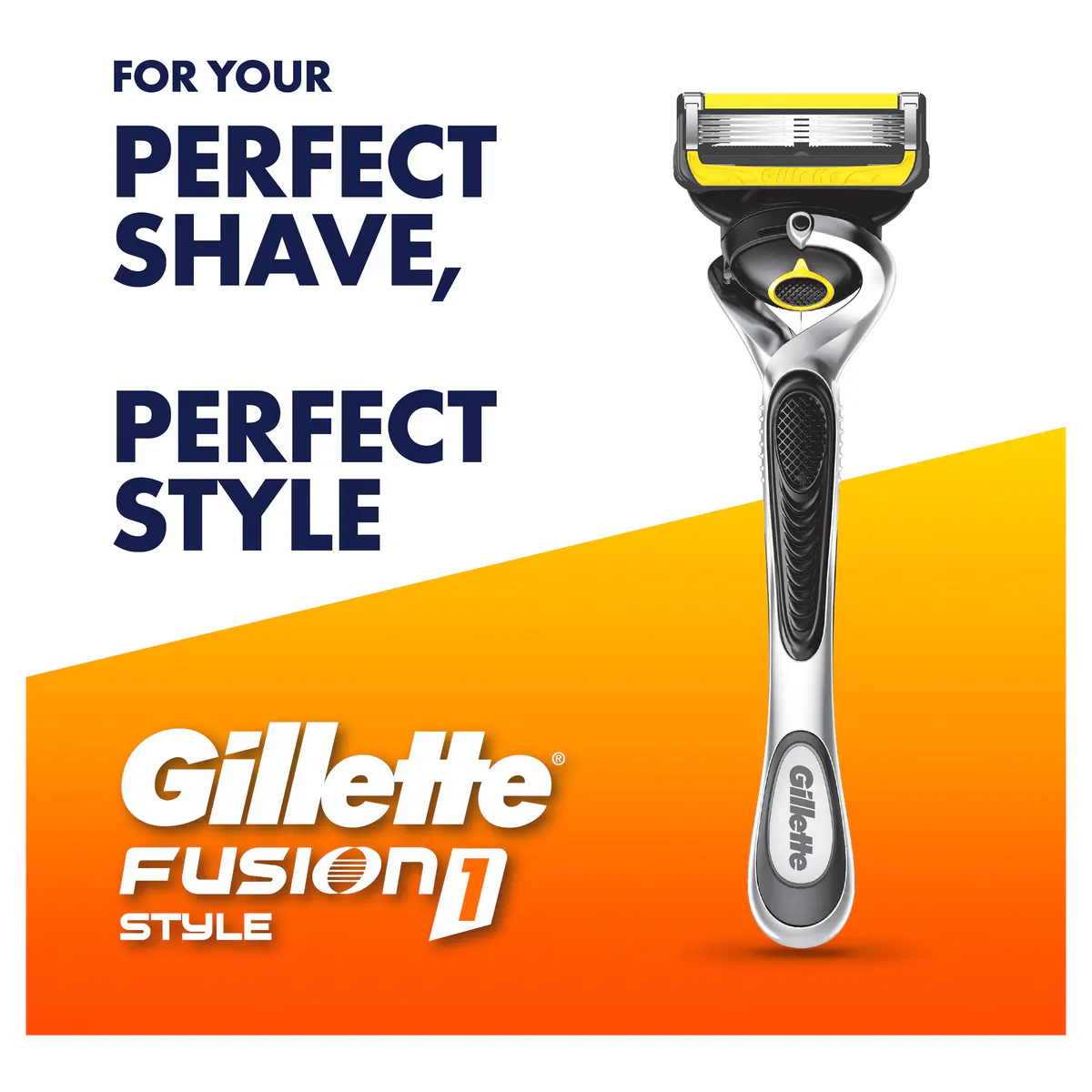 Gillette Fusion 1 Style Men Razor Handle + 1 Blade Refill, view 4