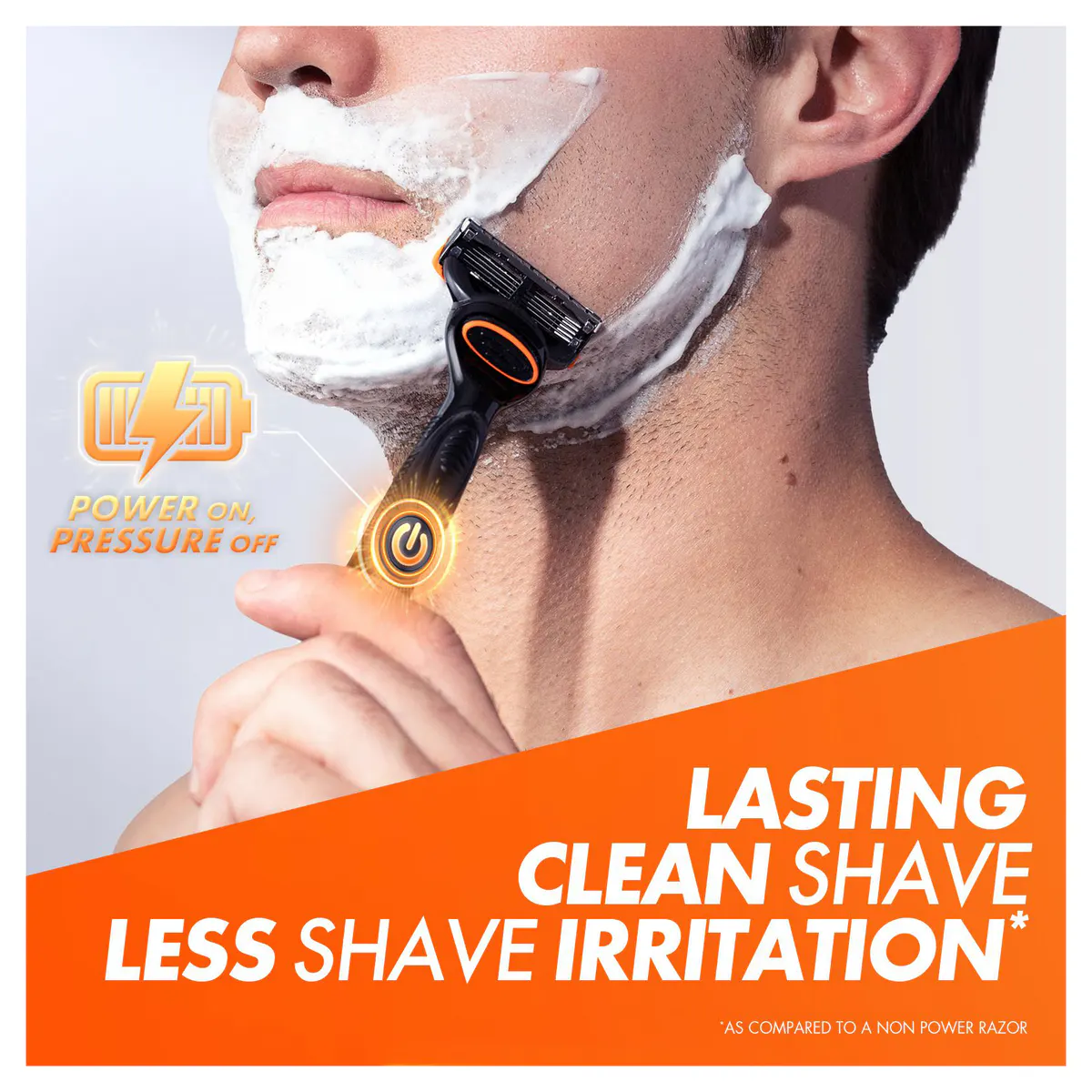 Gillette Fusion5 Power Razor Handle + 2 Blade Refills, view 3