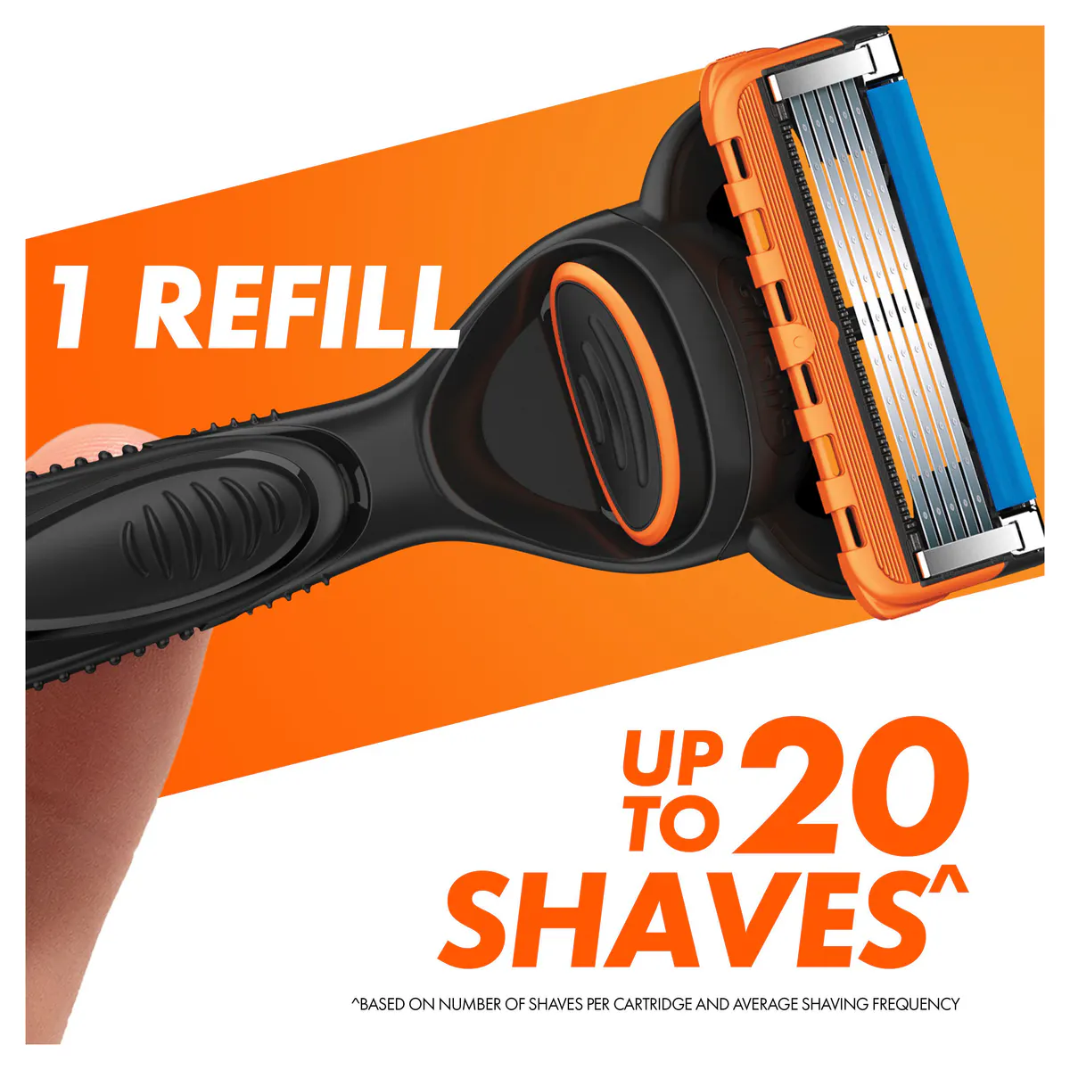 Gillette Fusion5 Power Razor Handle + 2 Blade Refills, view 7
