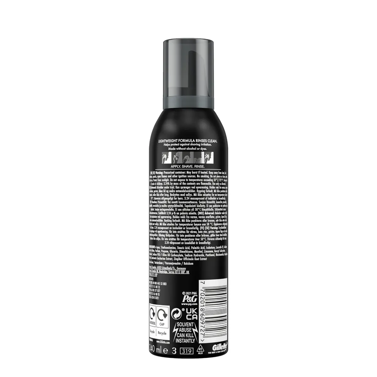 Gillette Labs Shave Foam 240g, view 2