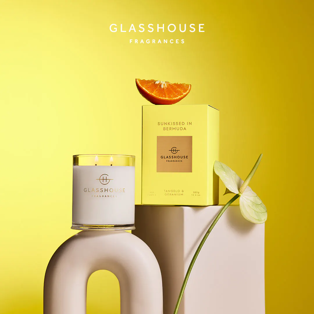 Glasshouse Fragrances SUNKISSED IN BERMUDA Candle 380g, view 2