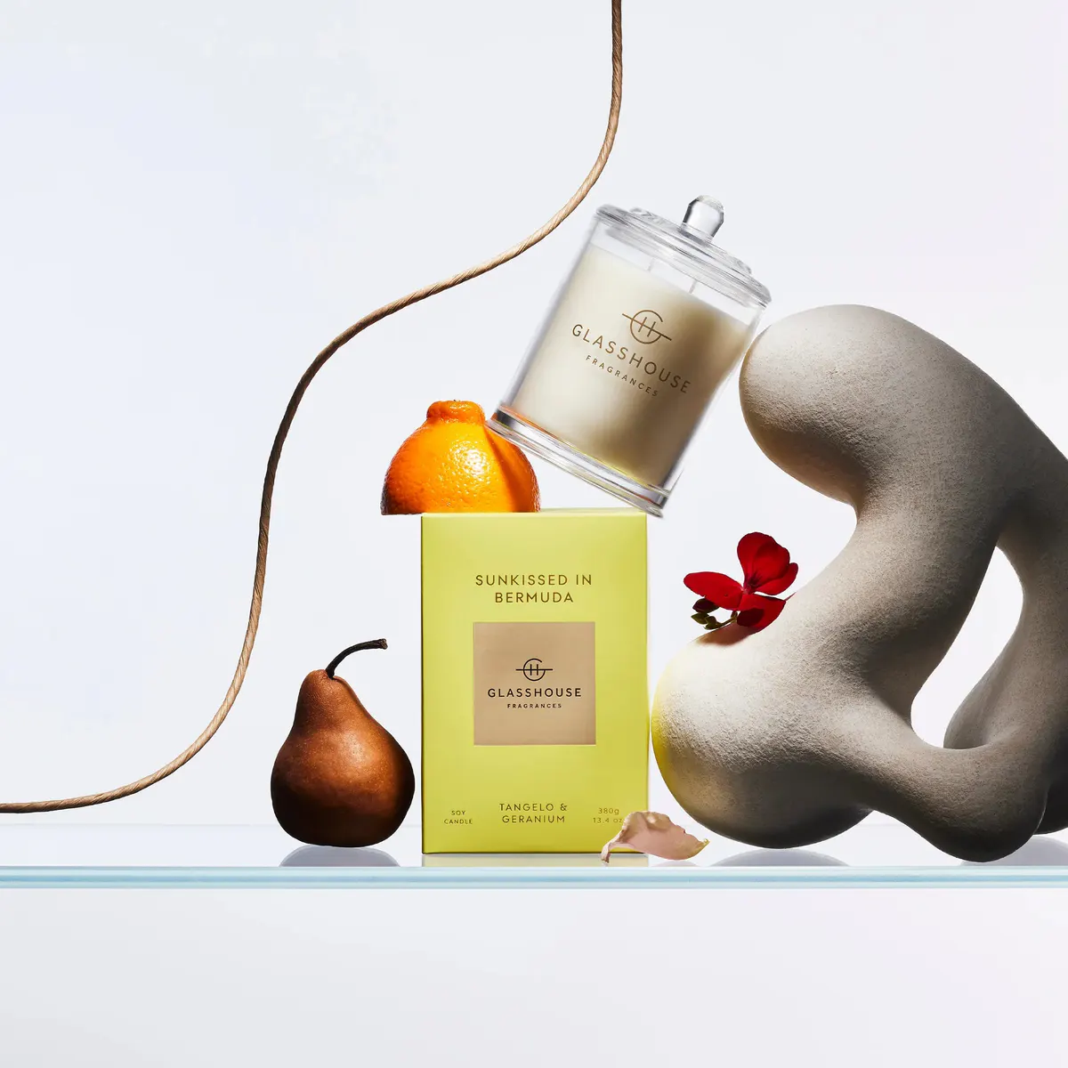 Glasshouse Fragrances SUNKISSED IN BERMUDA Candle 380g, view 4