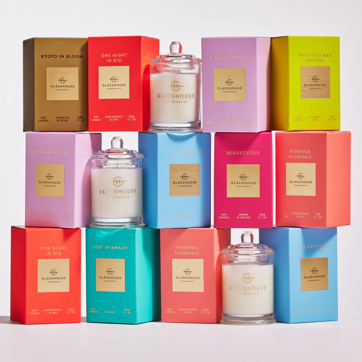 Glasshouse Fragrances A TAHAA AFFAIR Candle 60g, view 2