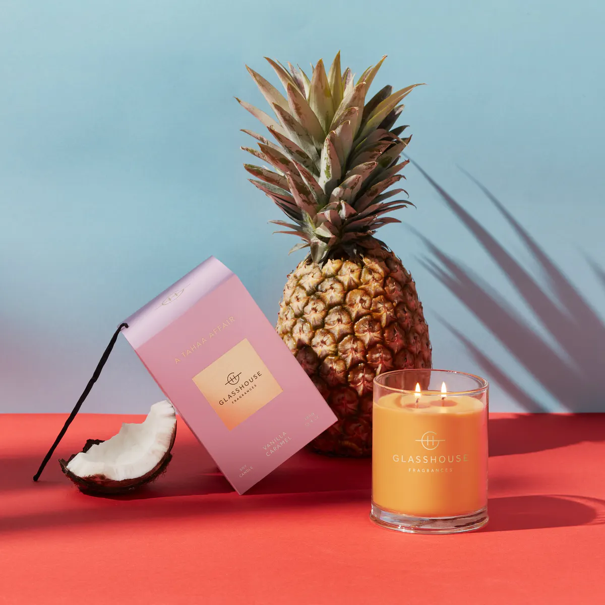 Glasshouse Fragrances A TAHAA AFFAIR Candle 380g, view 2