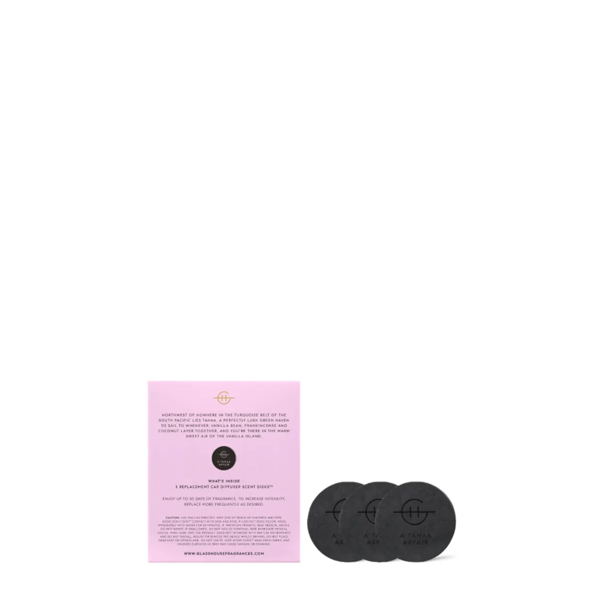 Glasshouse Fragrances A TAHAA AFFAIR Car Diffuser Refill - 3 Pack, view 4