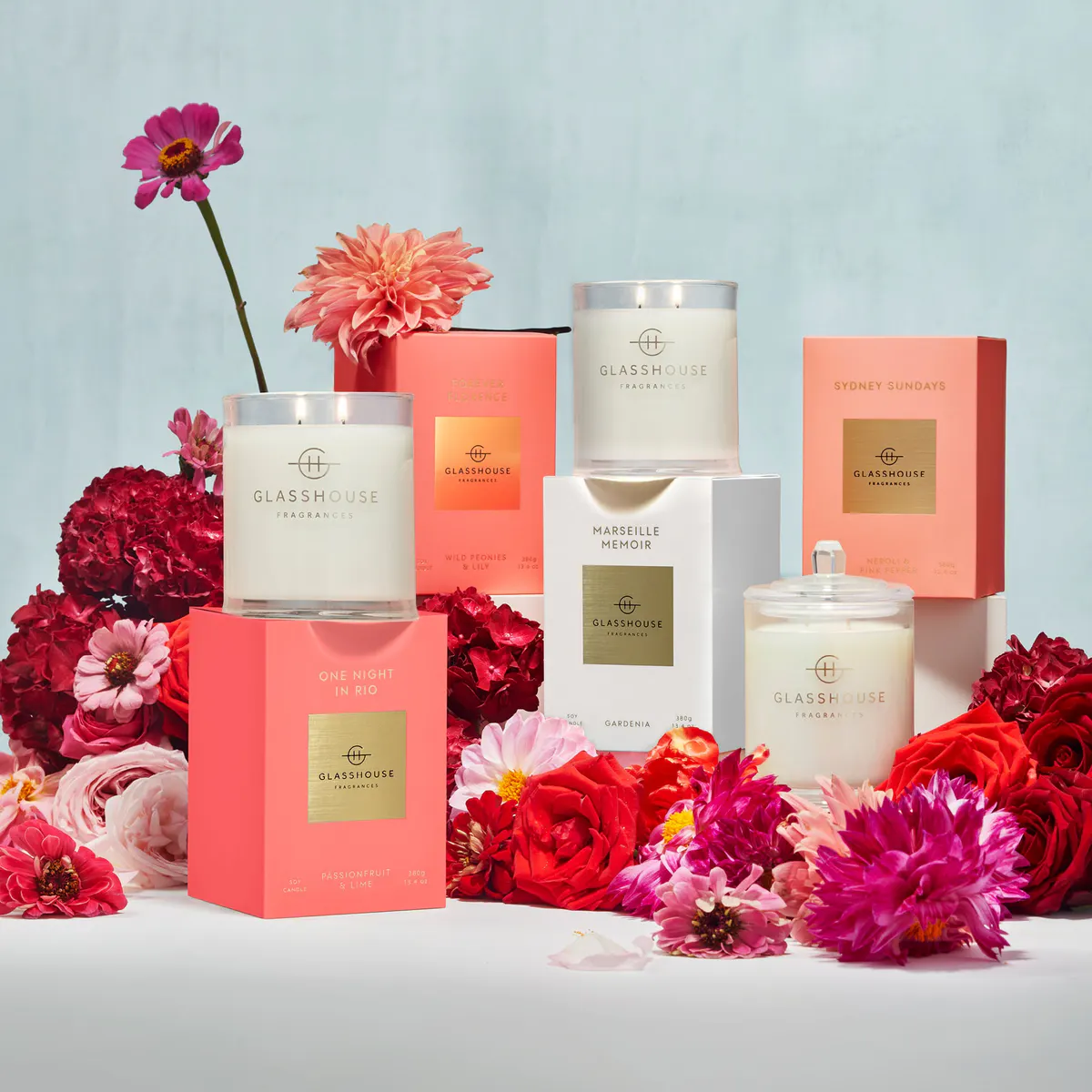 Glasshouse Fragrances FOREVER FLORENCE Candle 380g, view 2
