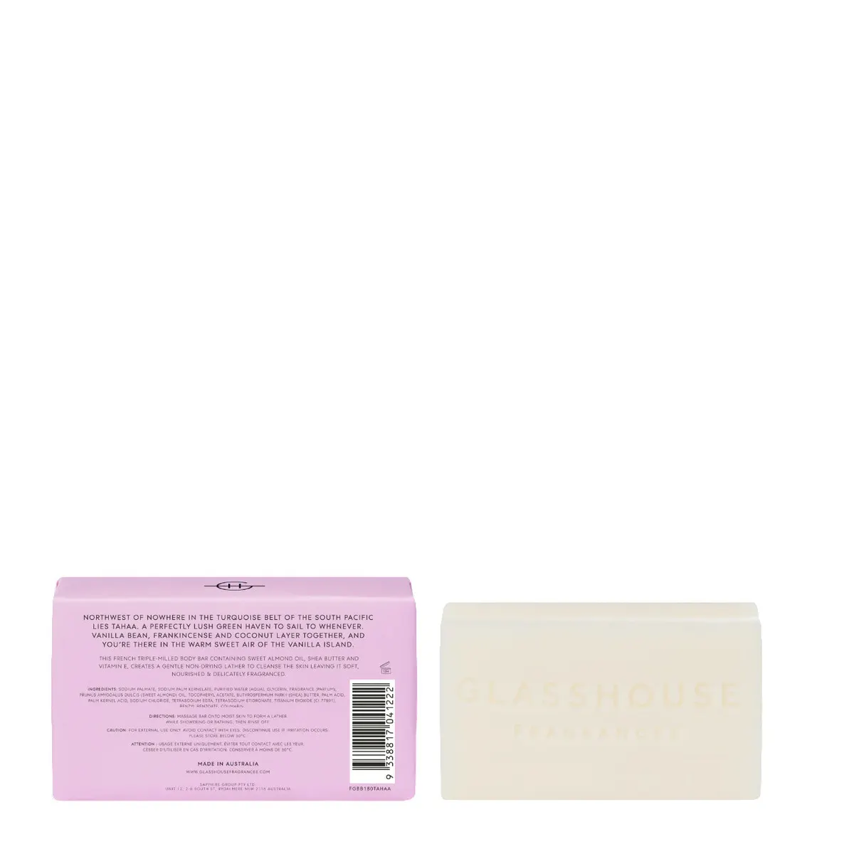 Glasshouse Fragrances A TAHAA AFFAIR Body Bar 180ml, view 3