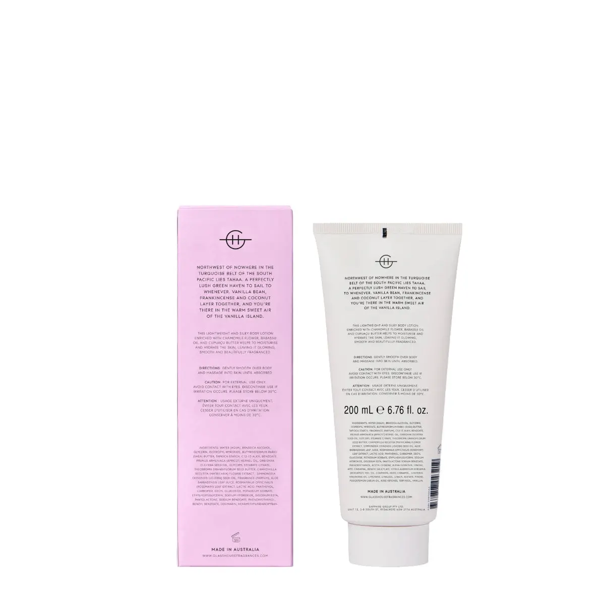 Glasshouse Fragrances A TAHAA AFFAIR Body Lotion 200ml, view 3