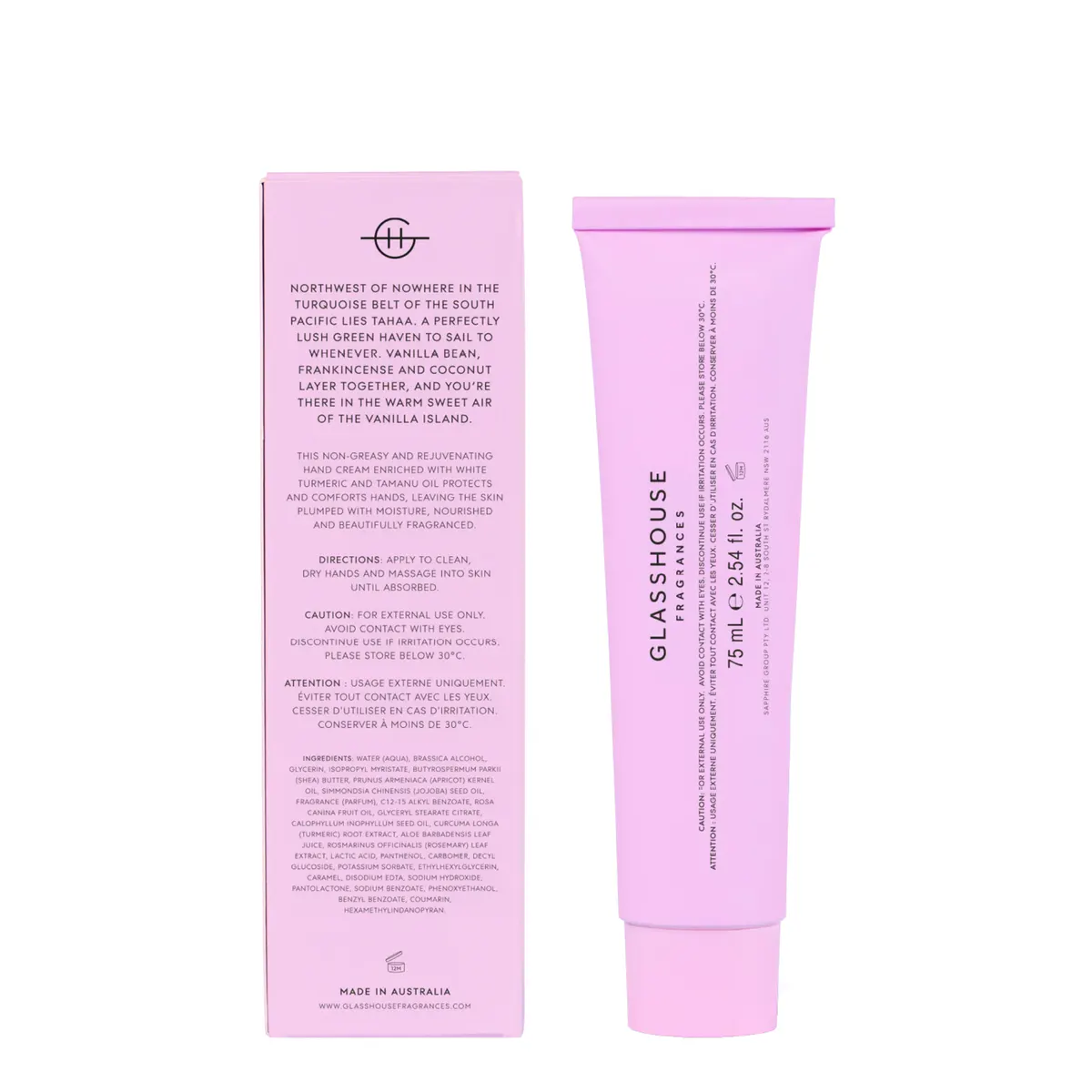 Glasshouse Fragrances A TAHAA AFFAIR Hand Cream 75ml, view 4