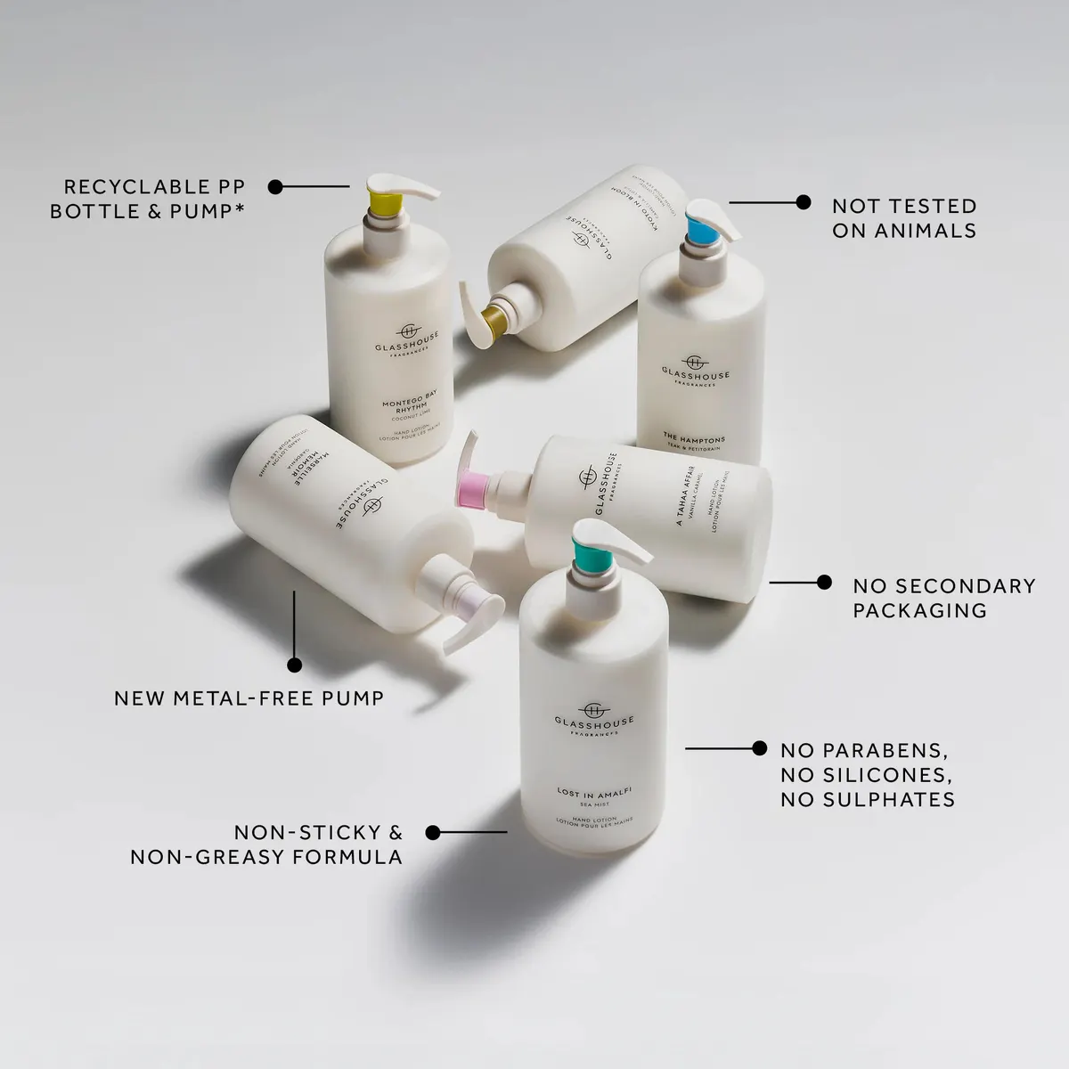 Glasshouse Fragrances A TAHAA AFFAIR Hand Lotion 450ml, view 3
