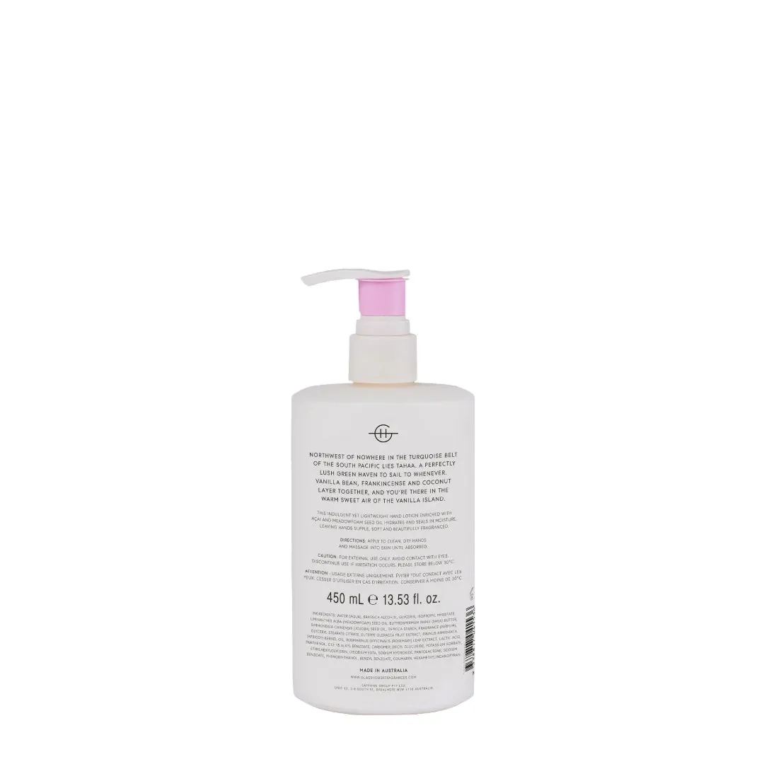 Glasshouse Fragrances A TAHAA AFFAIR Hand Lotion 450ml, view 4