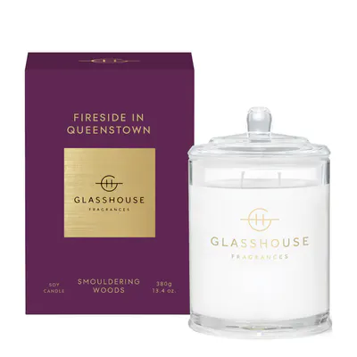 Glasshouse Fragrances FIRESIDE IN QUEENSTOWN Candle 380g