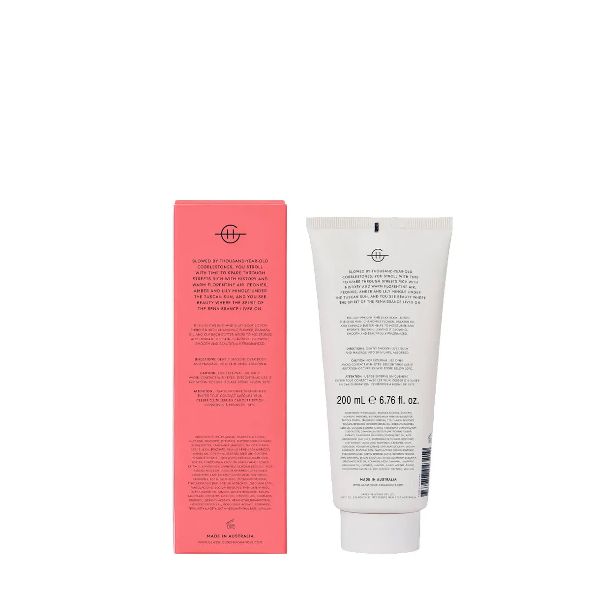 Glasshouse Fragrances FOREVER FLORENCE Body Lotion 200ml, view 4