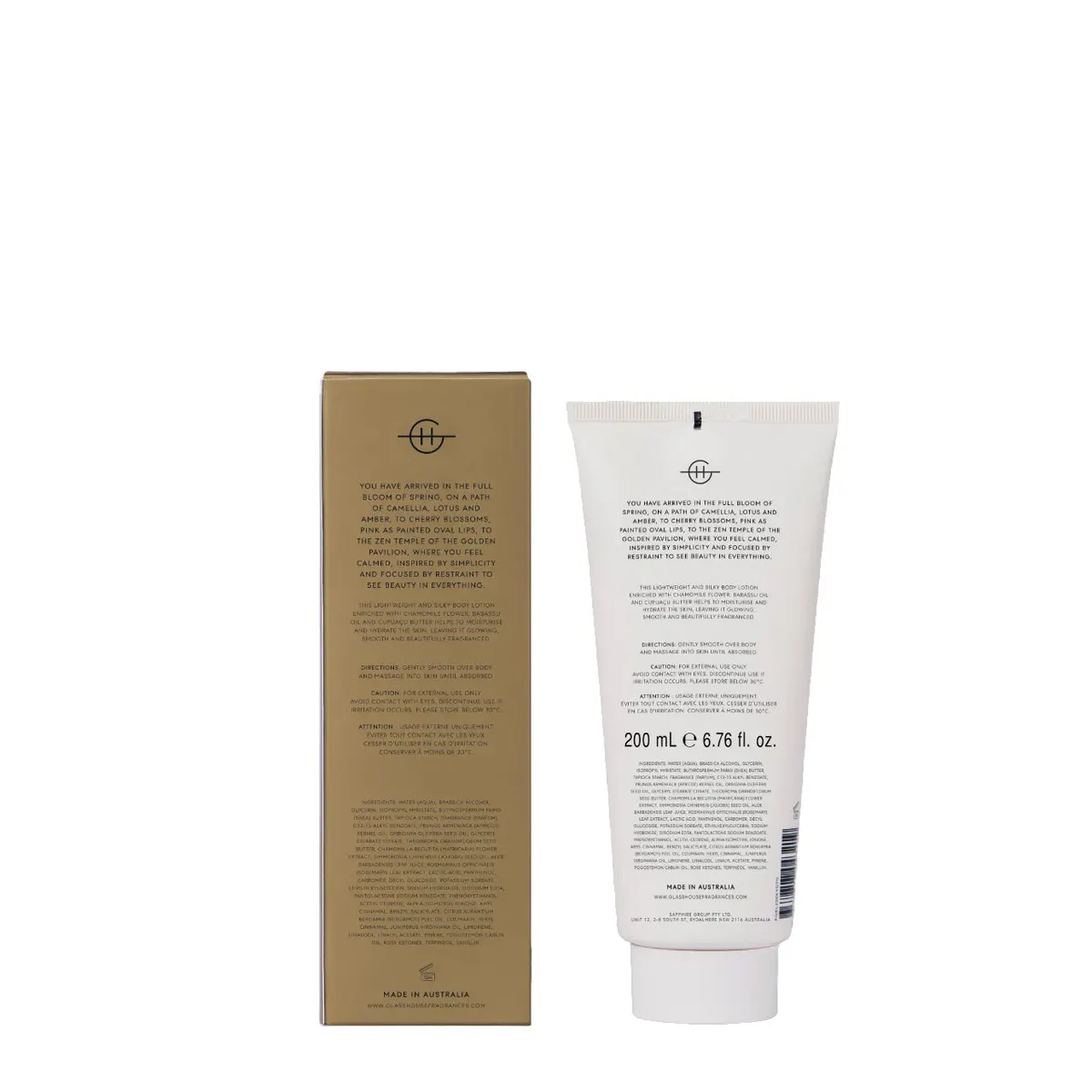 Glasshouse Fragrances KYOTO IN BLOOM Body Lotion 200ml, view 4