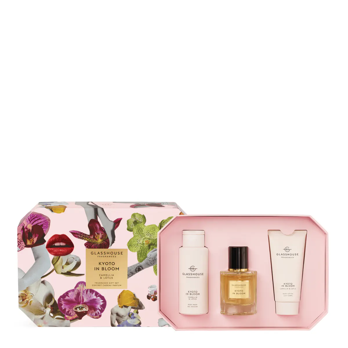 Glasshouse Fragrances KYOTO IN BLOOM Fragrance Gift Pack