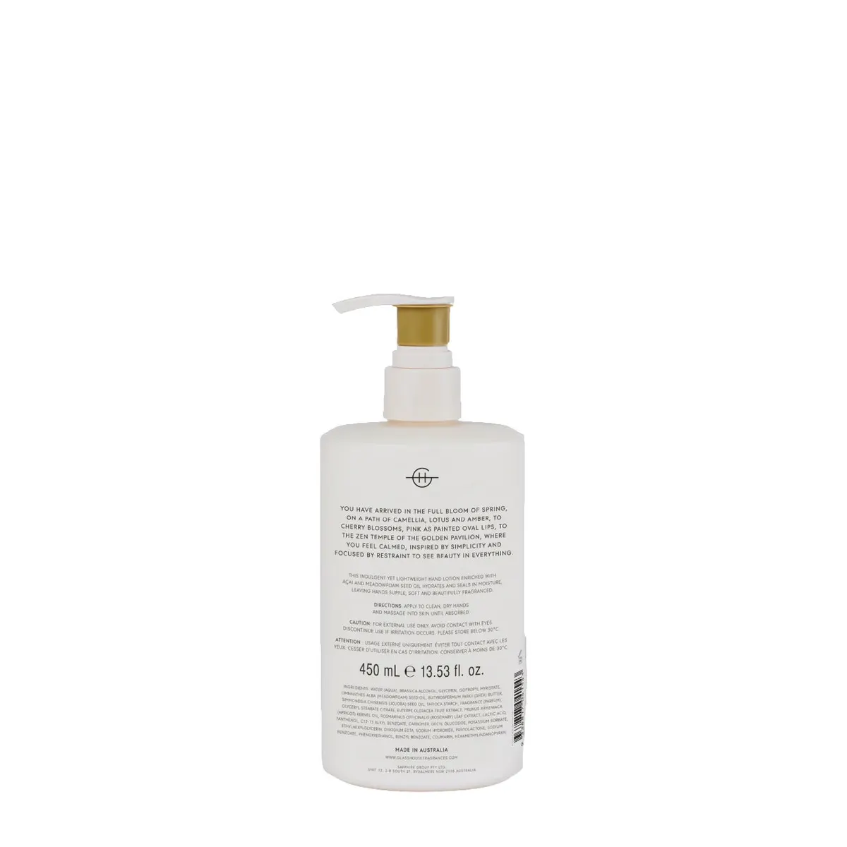 Glasshouse Fragrances KYOTO IN BLOOM Hand Lotion 450ml, view 5