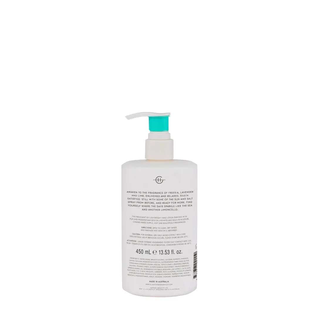 Glasshouse Fragrances LOST IN AMALFI Hand Lotion 450ml, view 4