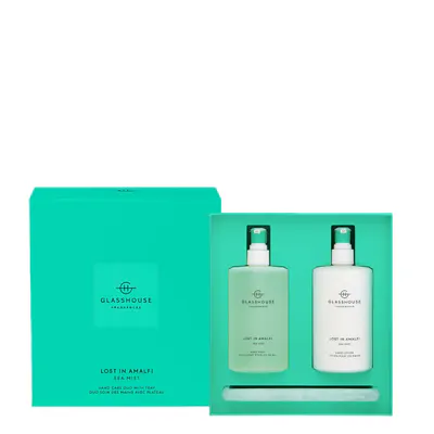 Glasshouse Fragrances LOST IN AMALFI Hand Wash, Hand Lotion & Tray 450ml