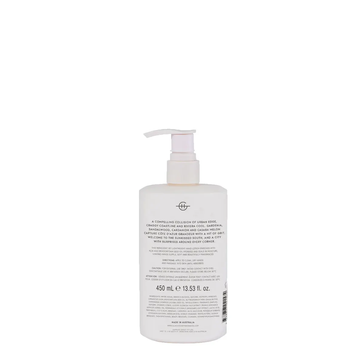 Glasshouse Fragrances MARSEILLE MEMOIR Hand Lotion 450ml, view 4