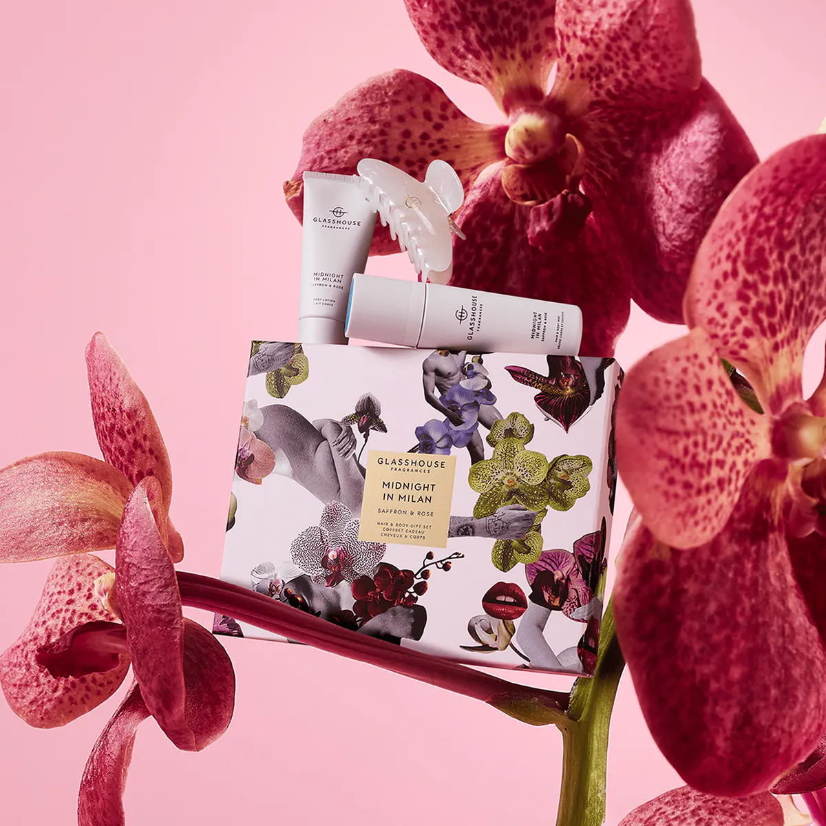 Glasshouse Fragrances MIDNIGHT IN MILAN Hair & Body Gift Pack, view 2