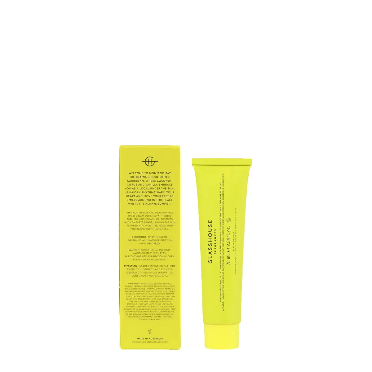 Glasshouse Fragrances MONTEGO BAY RHYTHM Hand Cream 75ml, view 3