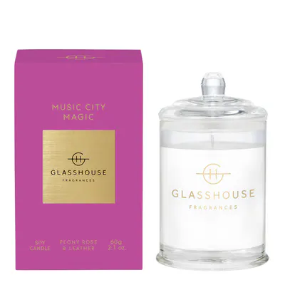 Glasshouse Fragrances MUSIC CITY MAGIC Candle 60g