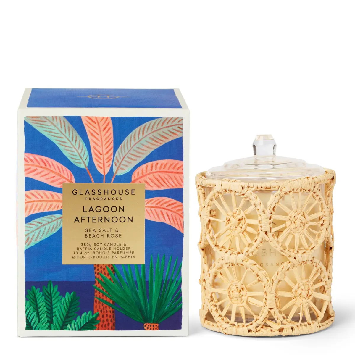 Glasshouse Fragrances PARADISE SCREENSAVER Lagoon Afternoon Candle 380g