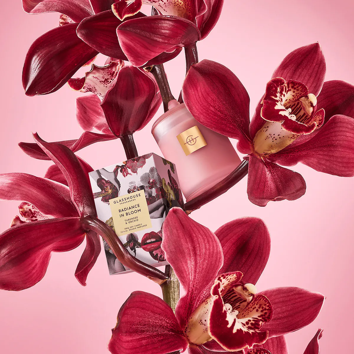 Glasshouse Fragrances RADIANCE IN BLOOM Candle 380g, view 2