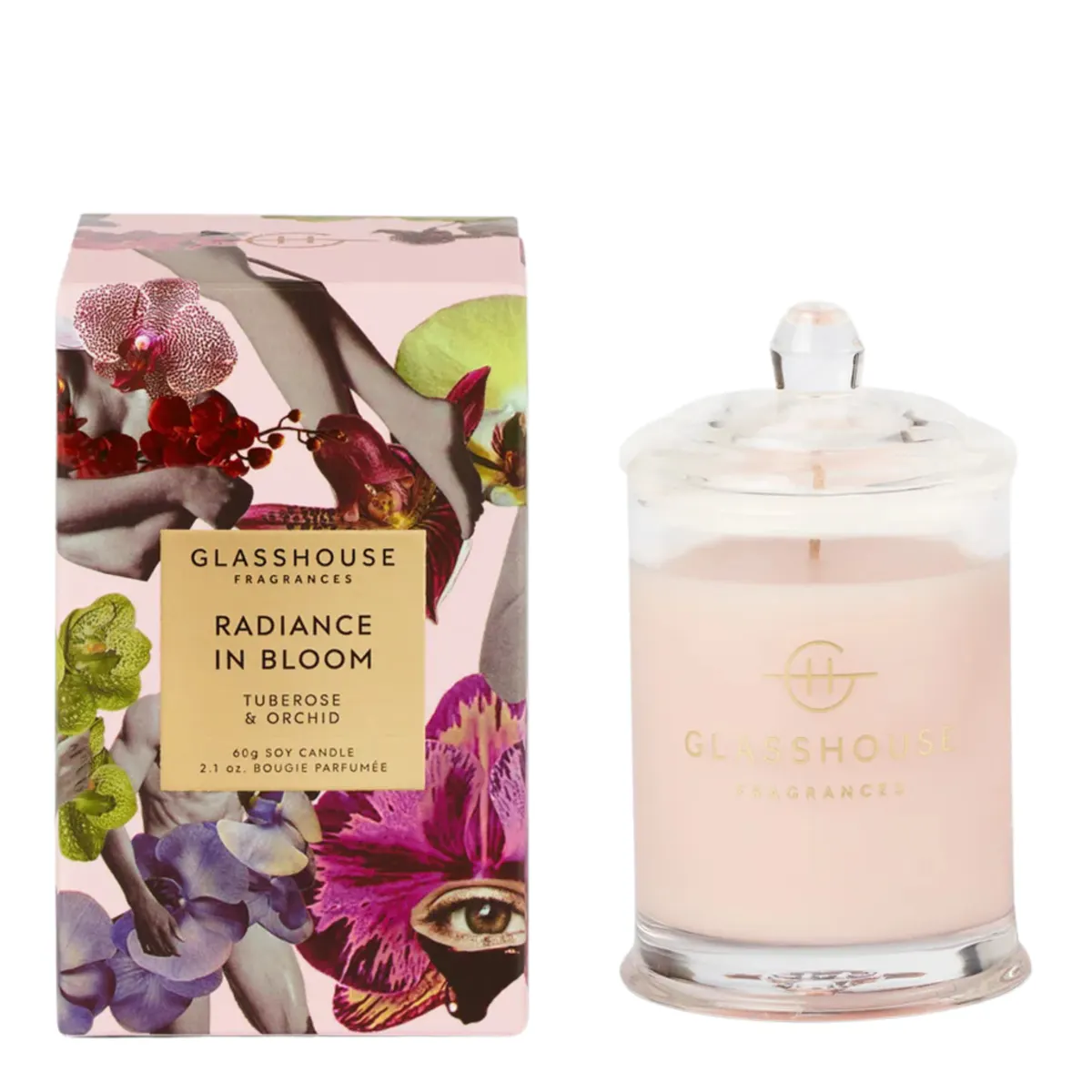 Glasshouse Fragrances RADIANCE IN BLOOM Candle 60ml