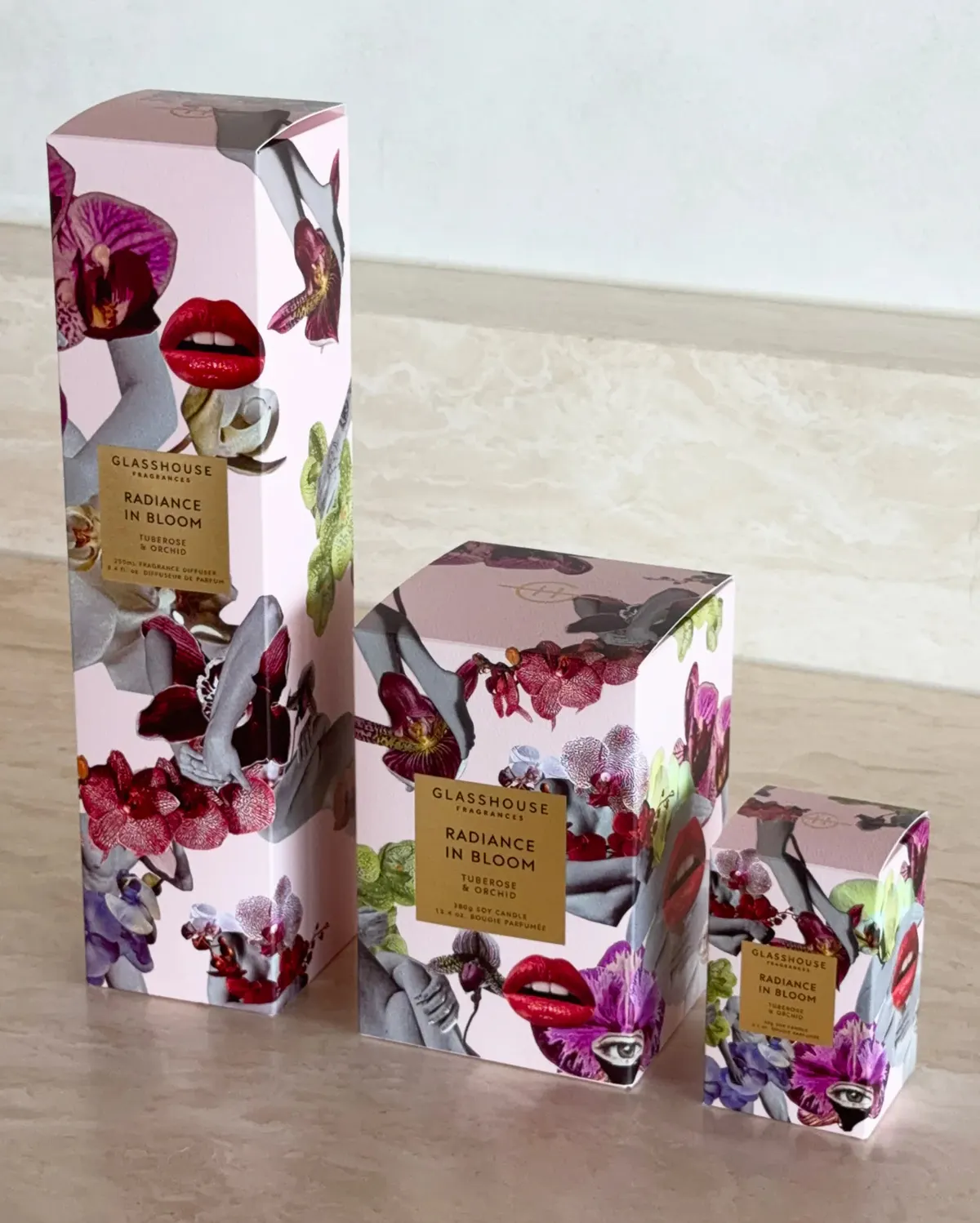 Glasshouse Fragrances RADIANCE IN BLOOM Candle 60ml, view 4