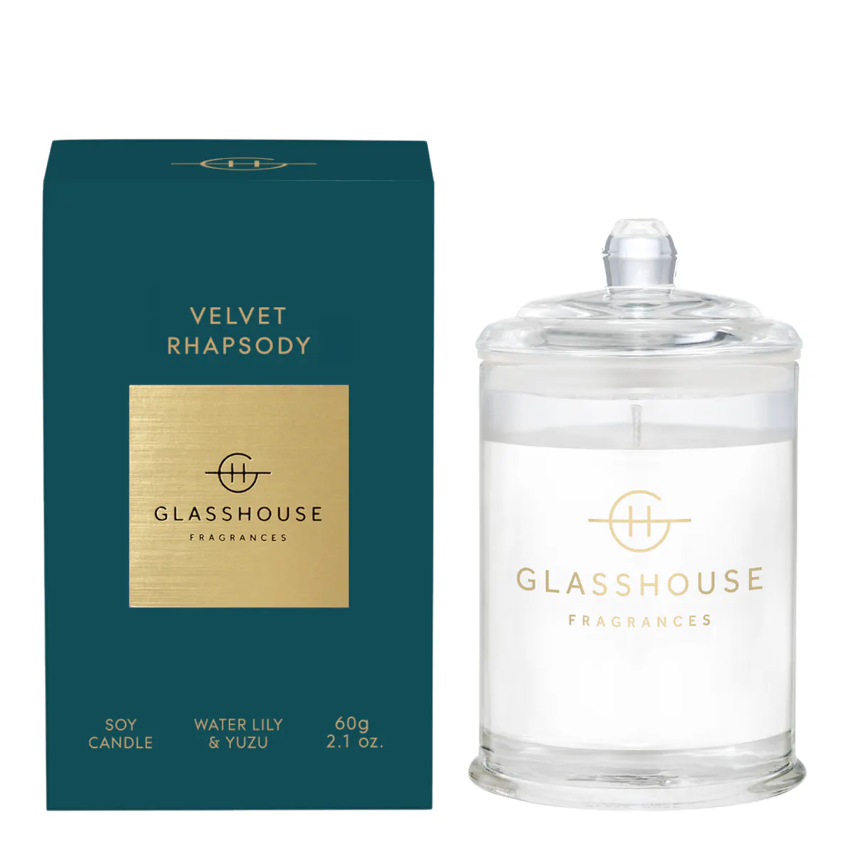Glasshouse Fragrances VELVET RHAPSODY Candle 60g