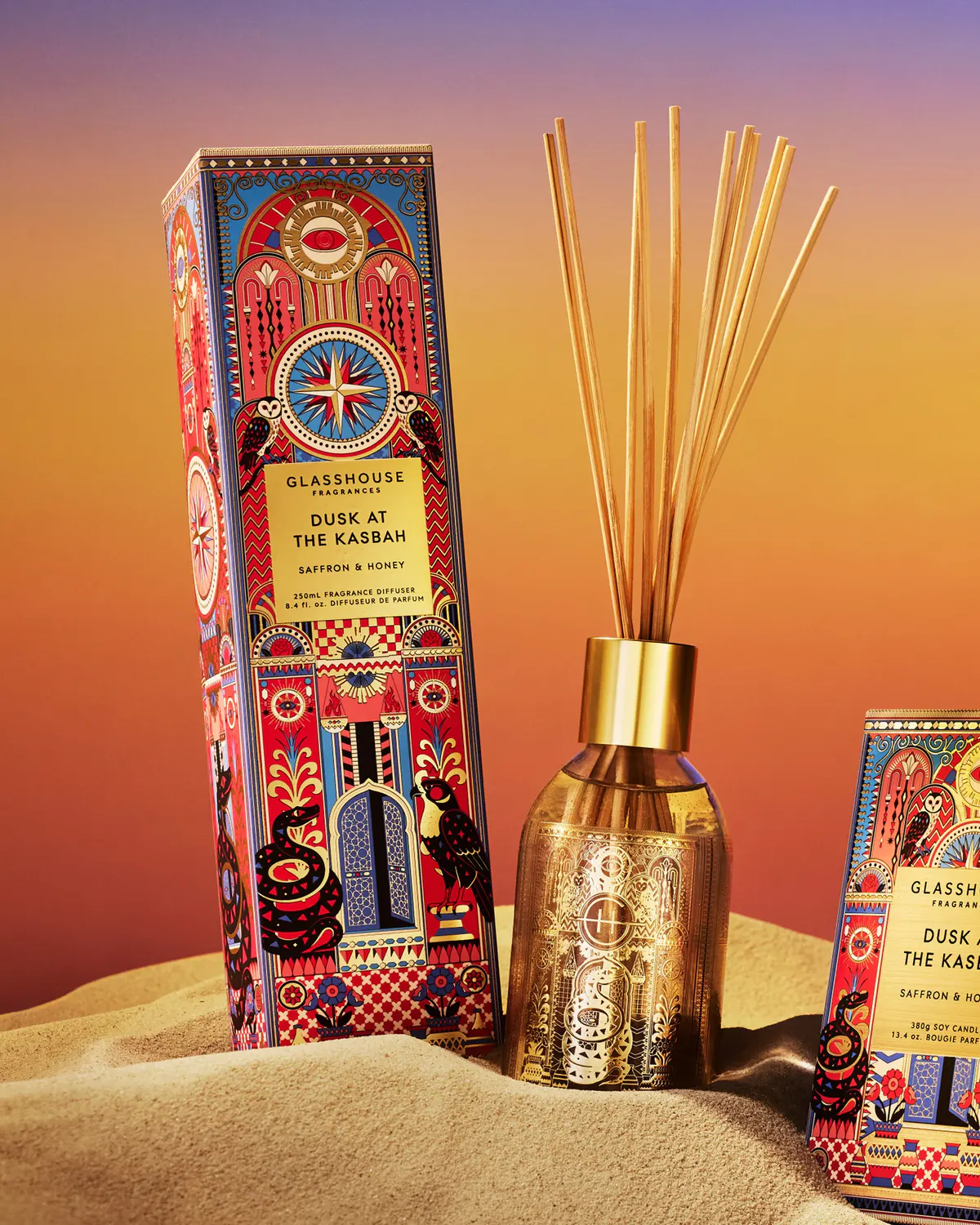 Glasshouse Fragrances WINTER Dusk At The Casbah Diffuser 250ml, view 3