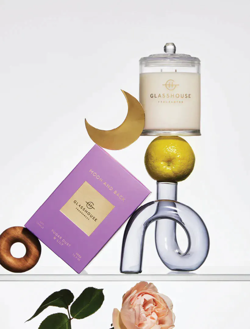 Glasshouse Fragrances Frangrances MOON AND BACK Candle 380g, view 3