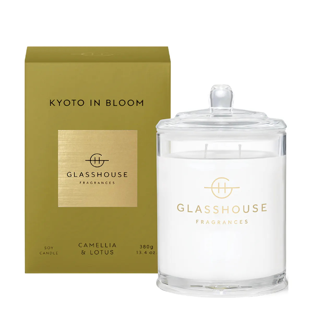 Glasshouse Fragrances KYOTO IN BLOOM Candle 380g