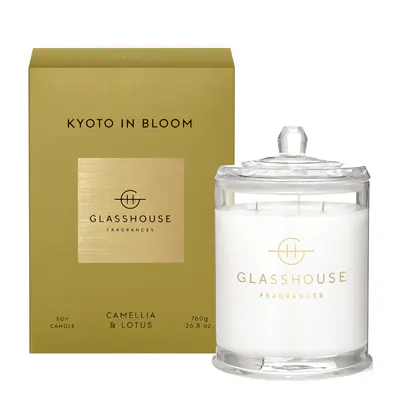 Glasshouse Fragrances KYOTO IN BLOOM Candle 760g