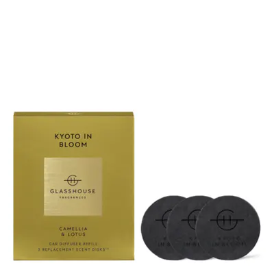 Glasshouse Fragrances KYOTO IN BLOOM Car Diffuser Refill - 3 Pack