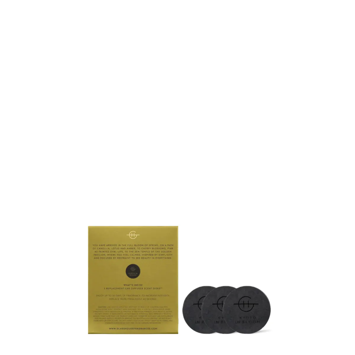 Glasshouse Fragrances KYOTO IN BLOOM Car Diffuser Refill - 3 Pack, view 4