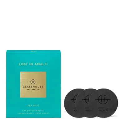Glasshouse Fragrances LOST IN AMALFI Car Diffuser Refill - 3 Pack