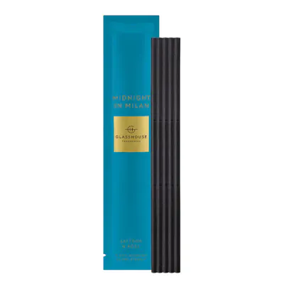 Glasshouse Fragrances MIDNIGHT IN MILAN Replacement Scent Stems 5 Pack