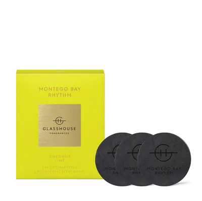 Glasshouse Fragrances MONTEGO BAY RHYTHM Car Diffuser Refill