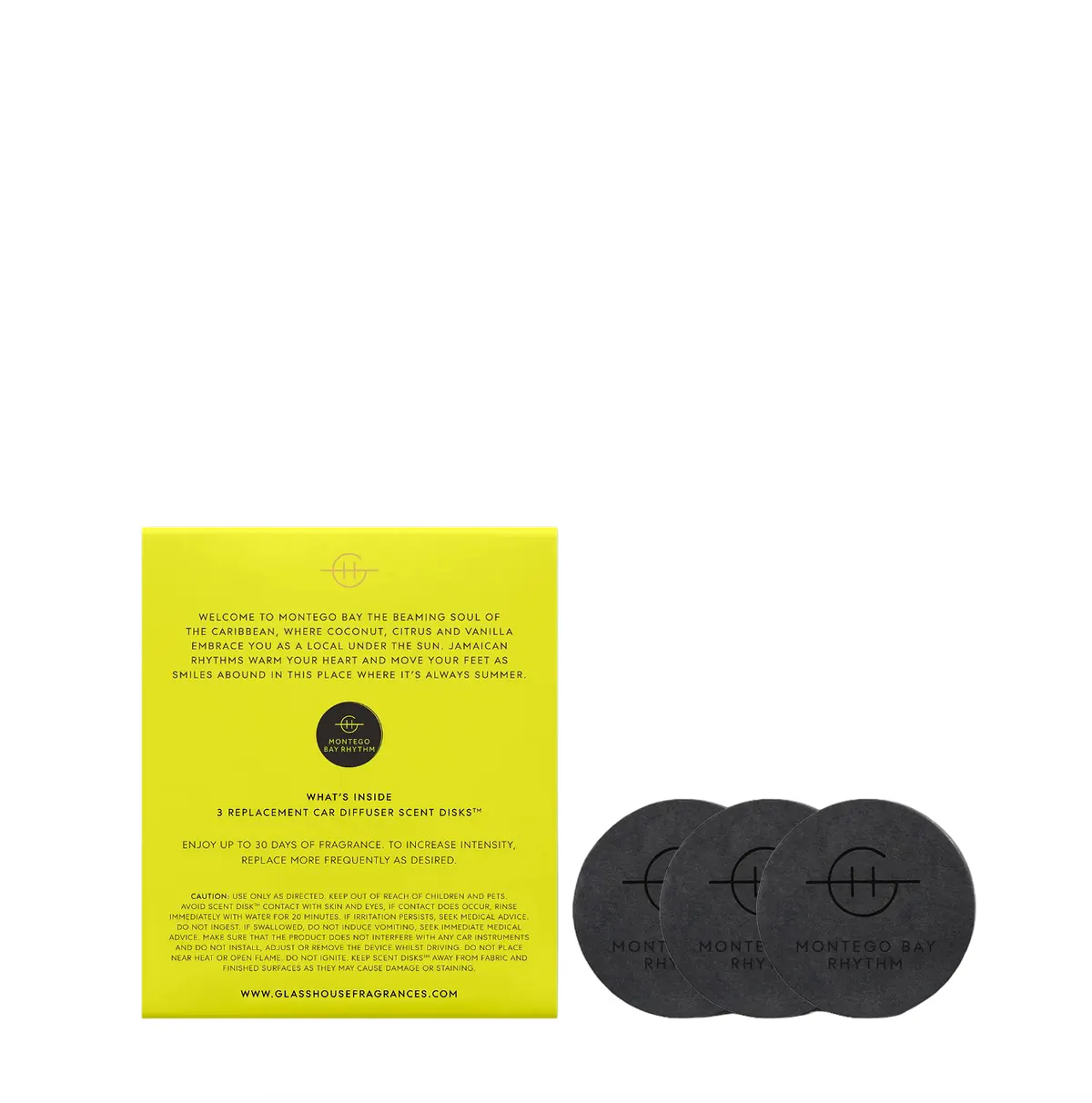 Glasshouse Fragrances MONTEGO BAY RHYTHM Car Diffuser Refill, view 2