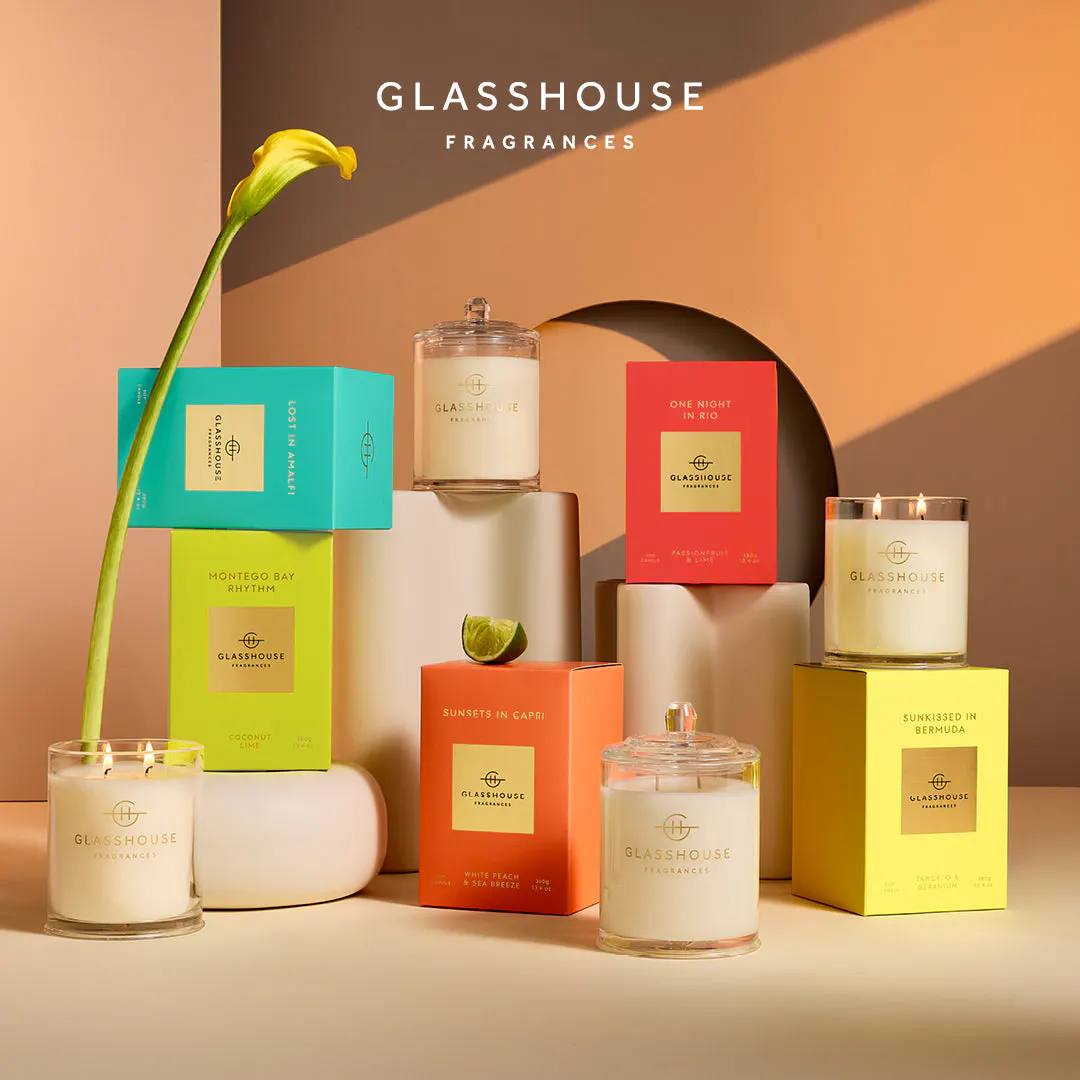Glasshouse Fragrances ONE NIGHT IN RIO Candle 380g, view 3