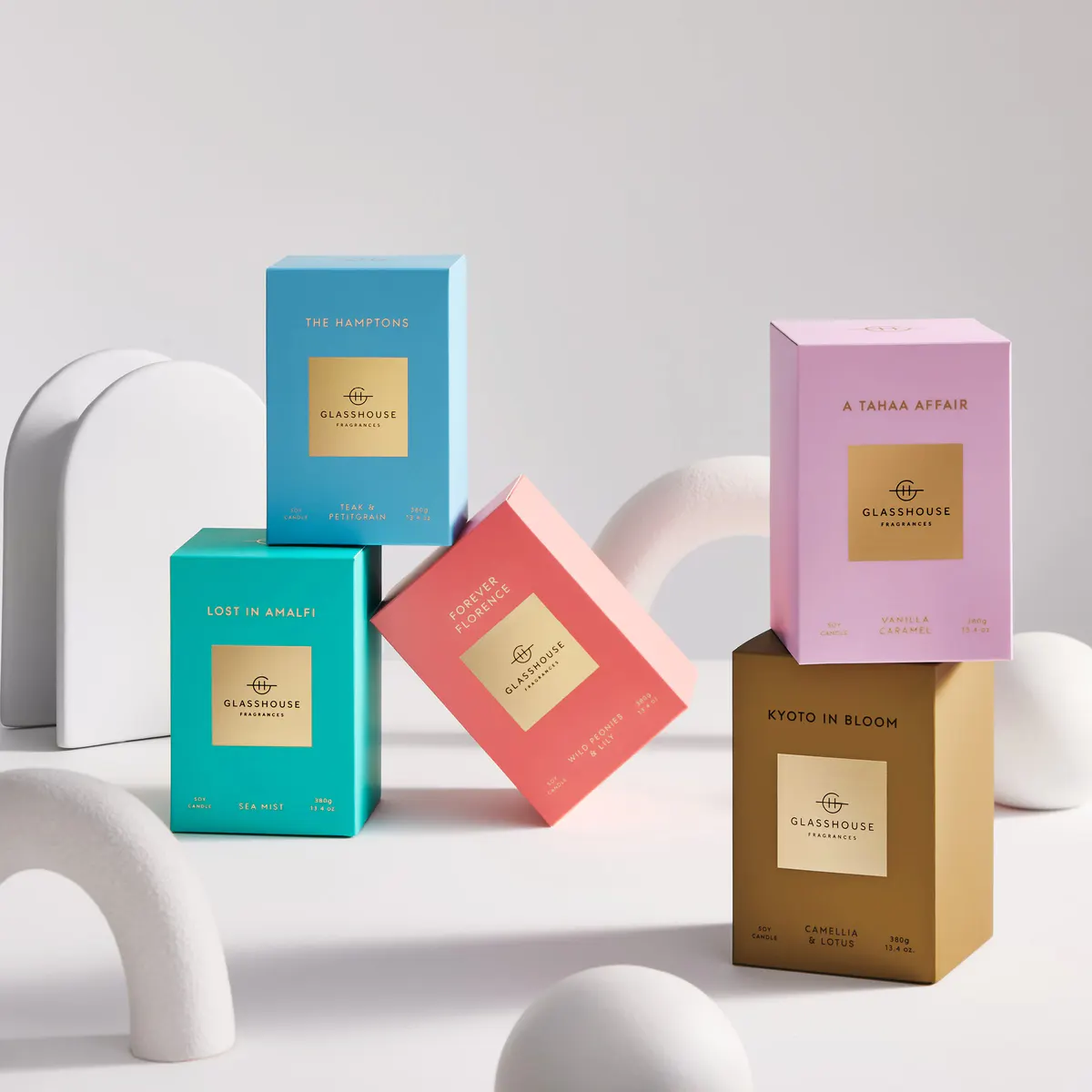 Glasshouse Fragrances THE HAMPTONS Candle 380g, view 2