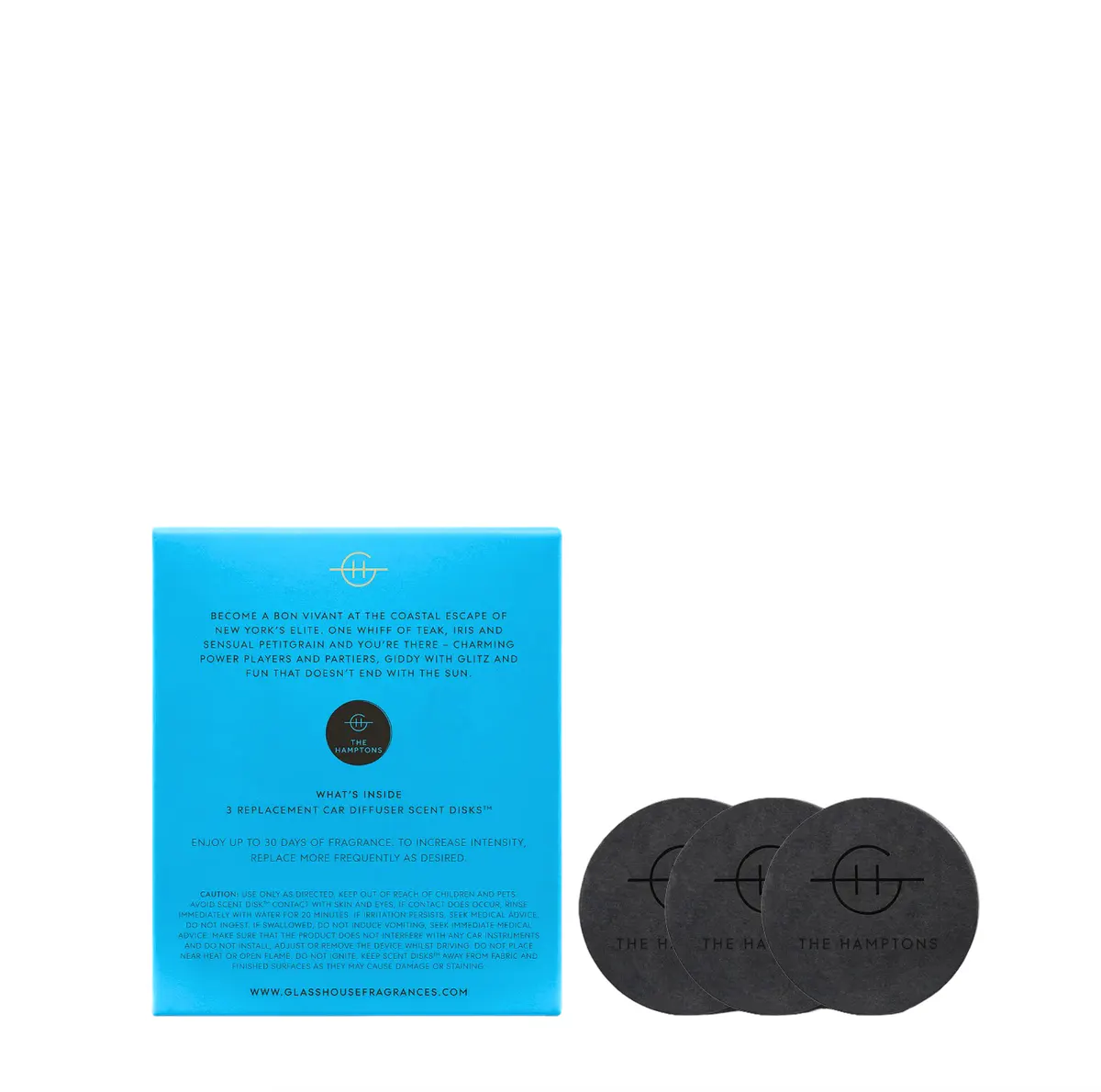 Glasshouse Fragrances THE HAMPTONS Car Diffuser Refill, view 3