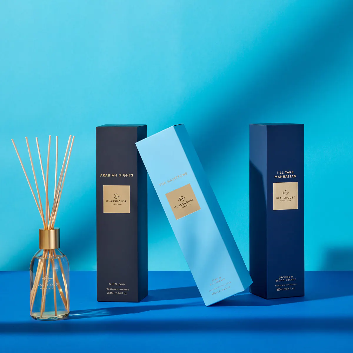 Glasshouse Fragrances THE HAMPTONS Diffuser 250ml, view 2