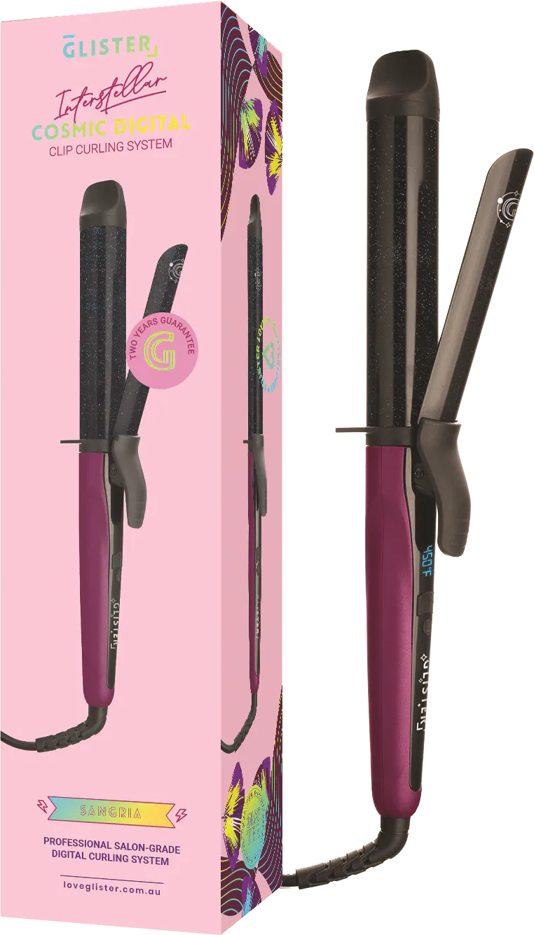 Glister Digital Clip Curler Sangria 32mm, view 3