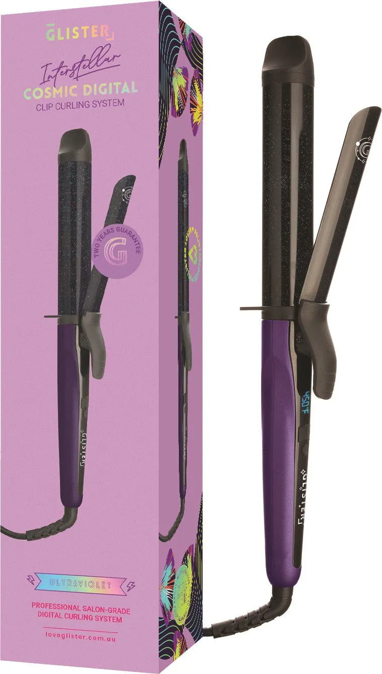 Glister Digital Clip Curler Ultra Violet 32mm, view 3