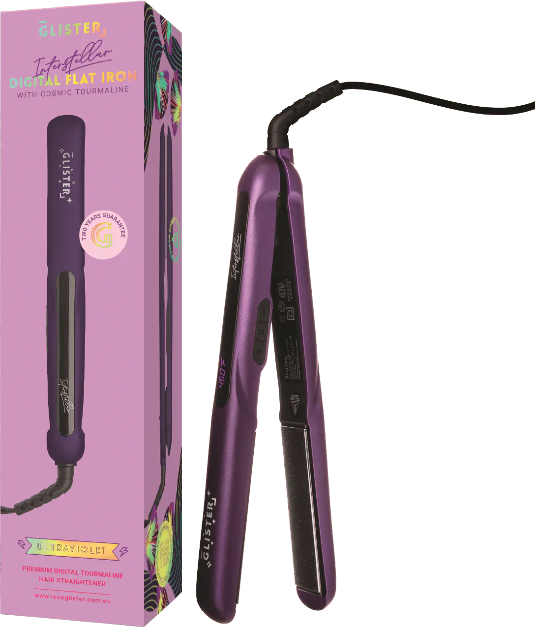 Glister Digital Flat Iron Ultra Violet 32mm, view 3