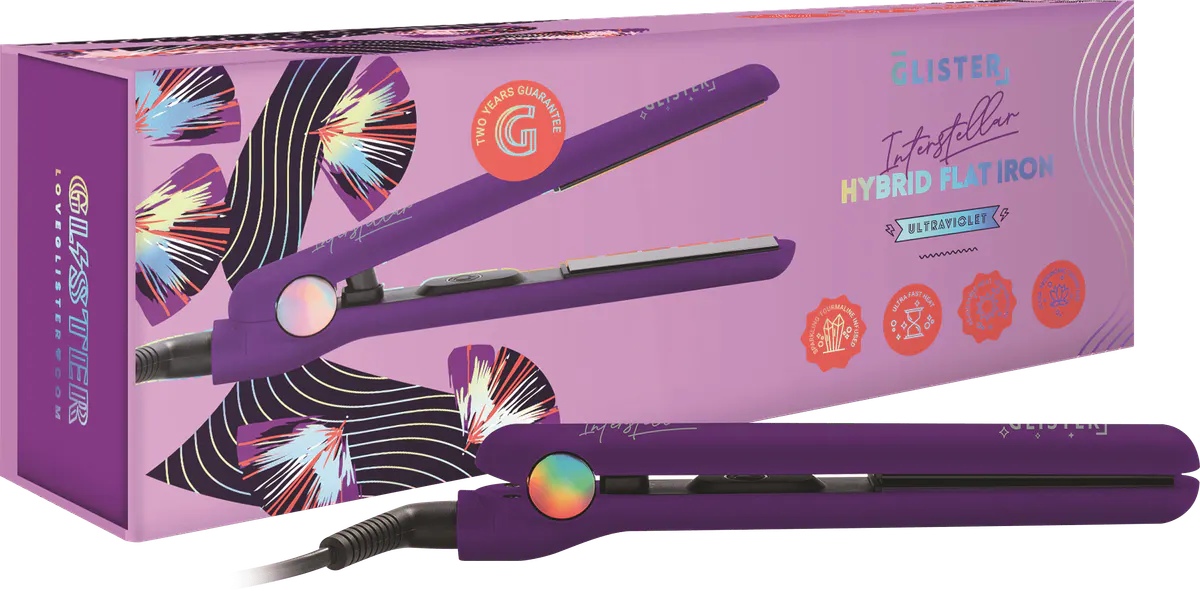Glister Midi- Hybrid Ultra Violet Flat Iron 22mm, view 3